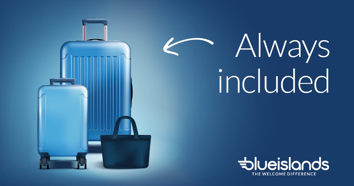 Blue air hand luggage on sale